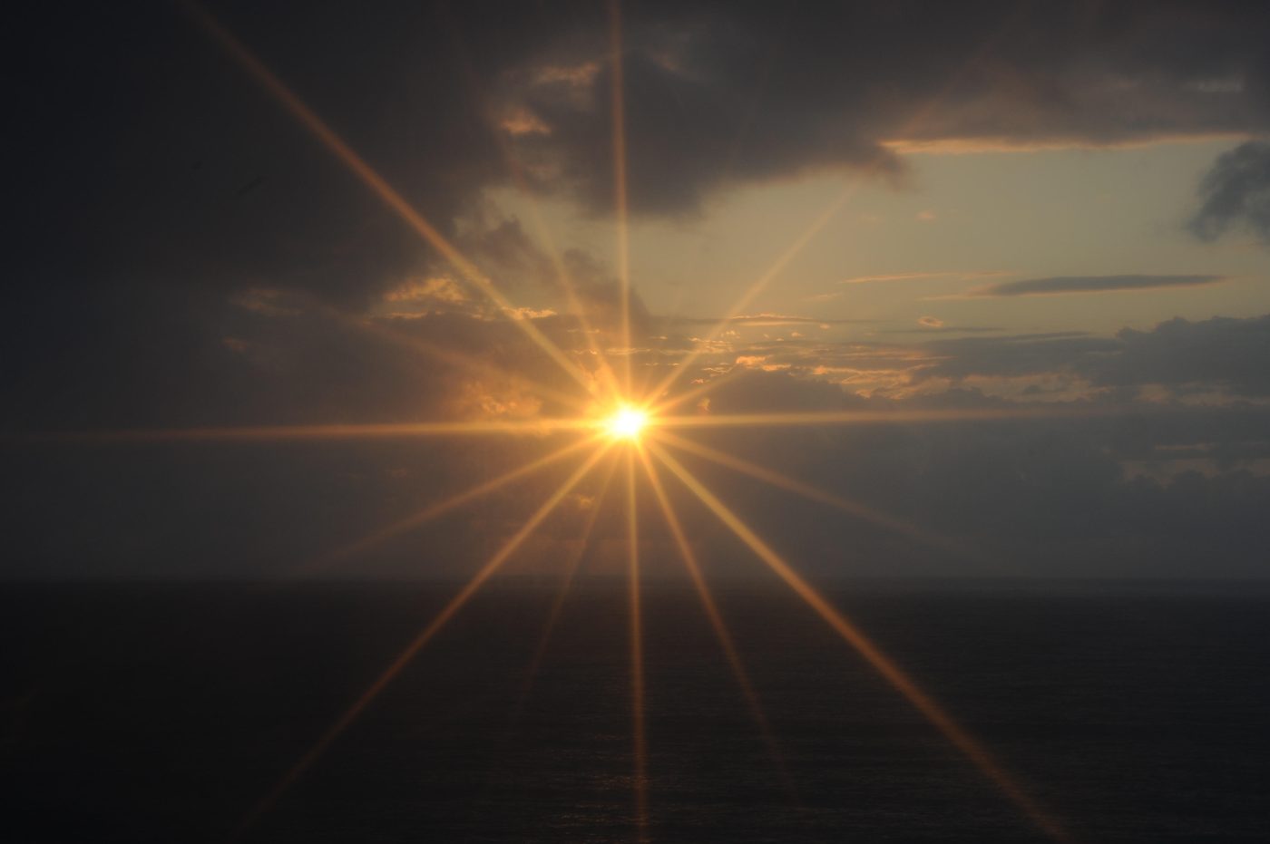 Coucher de soleil sur la côte basque